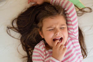bedwetting - little girl crying