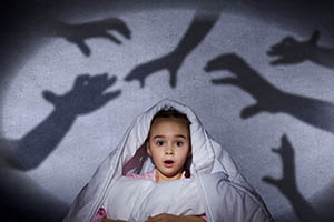 nightmares - little girl having nightmare