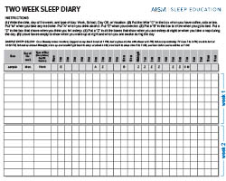 Printable Sleep Chart Template