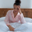 woman in bed can't sleep, stress anxiety, depression